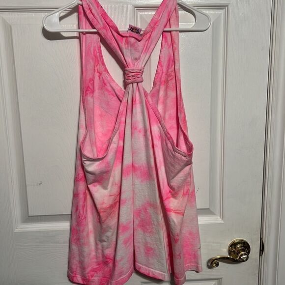🔥 True Vintage 1997 LOONEY TUNES “TWEETY” Pink Tie-Dye Tank Top CoverUp - OSFA - Picture 5 of 9